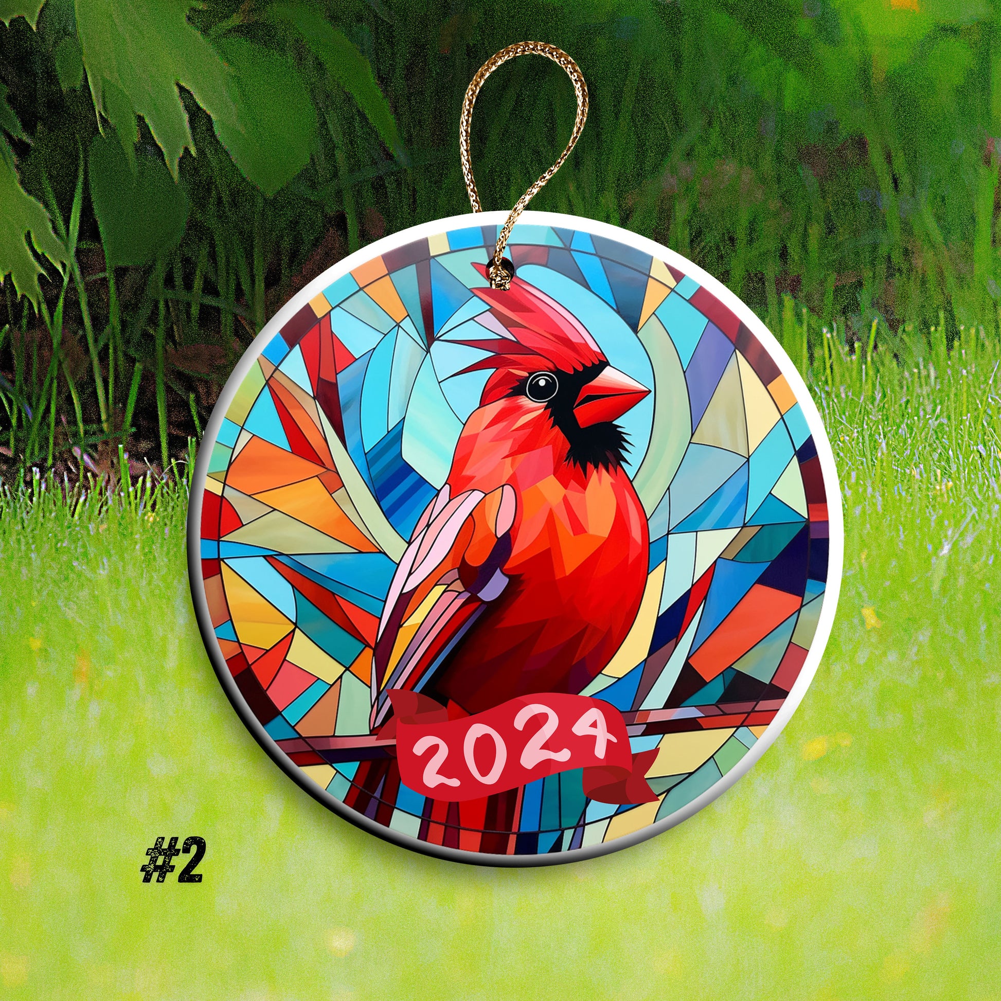 red cardinal bird Christmas gift