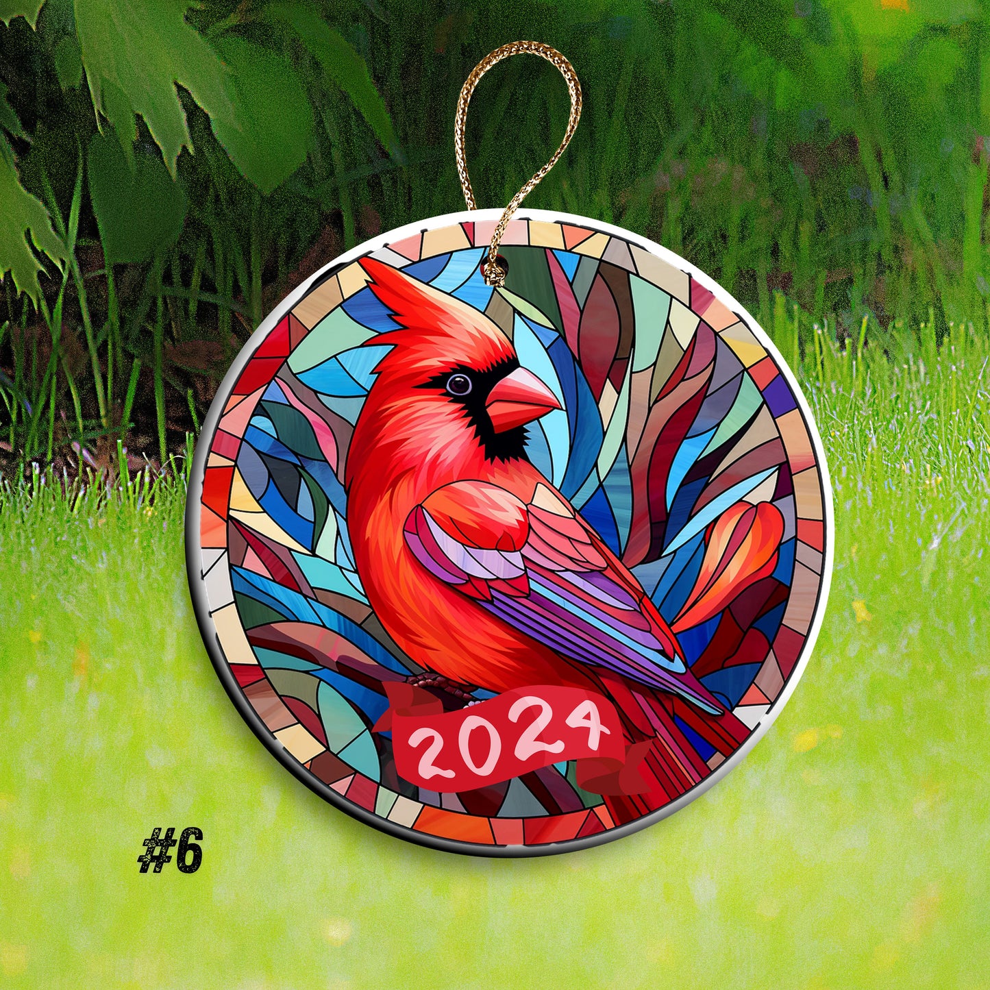 red cardinal bird Christmas gift