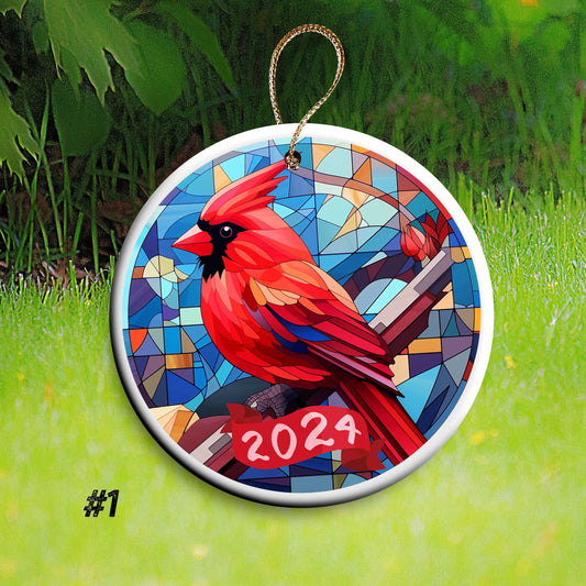 red cardinal bird Christmas gift