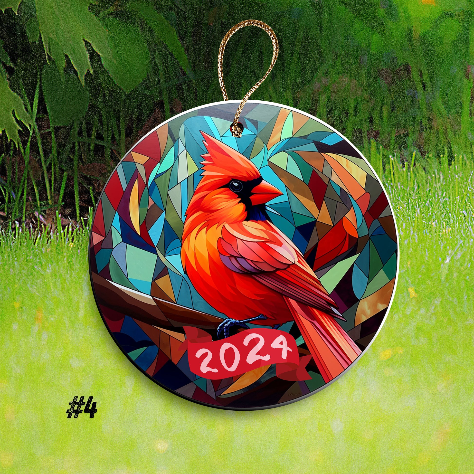 red cardinal bird Christmas gift