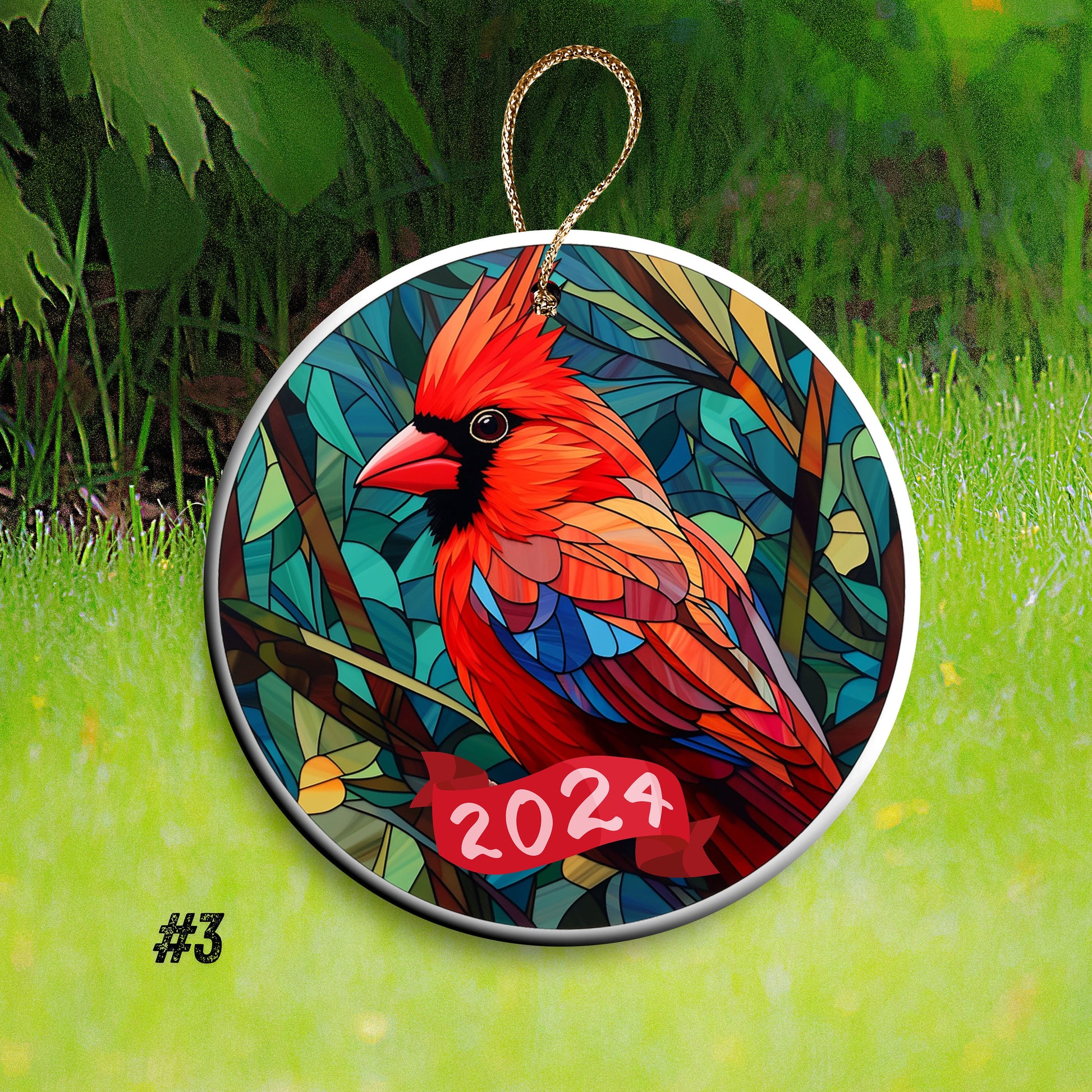 red cardinal bird Christmas gift