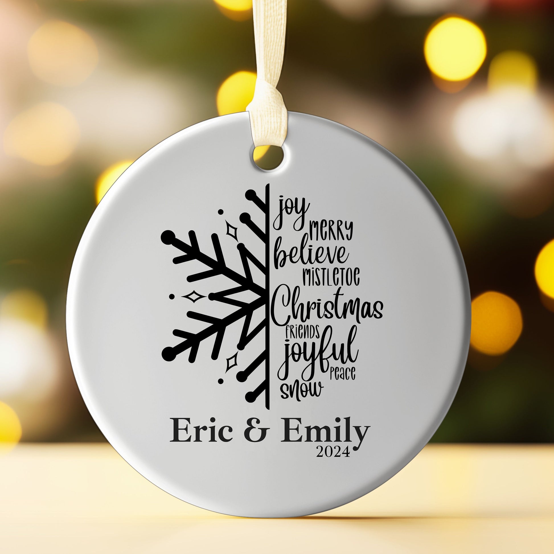 2024 Christmas Ornament, Family Christmas Ornament, Personalized Christmas Ornament, Family Gift, Christmas Tree Ornament