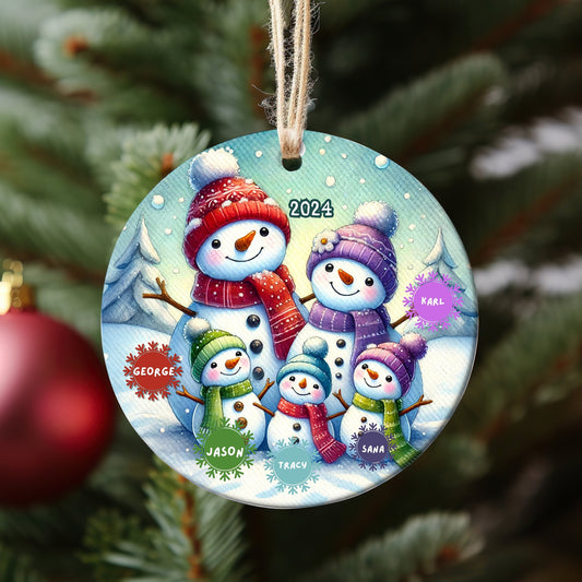 Family of Five Christmas Ornament - Family of 5 - Family Ornament - New Baby Ornament, Family of 5 Christmas Tree Ornament