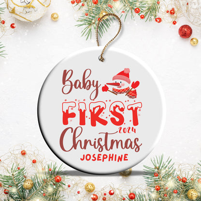 Baby's First Christmas Ornament - Personalized First Christmas Boy Ornament - Custom Baby Boy Ornament, Baby Girl Ornament 2024