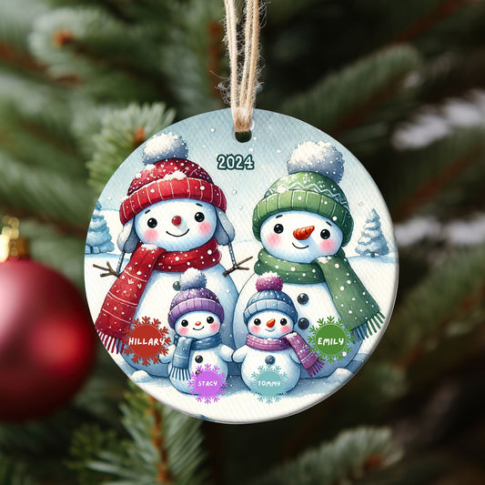 Family of Four Christmas Ornament - Family of 4 - Family Ornament - New Baby Ornament, Family of 4 Christmas Tree Ornament