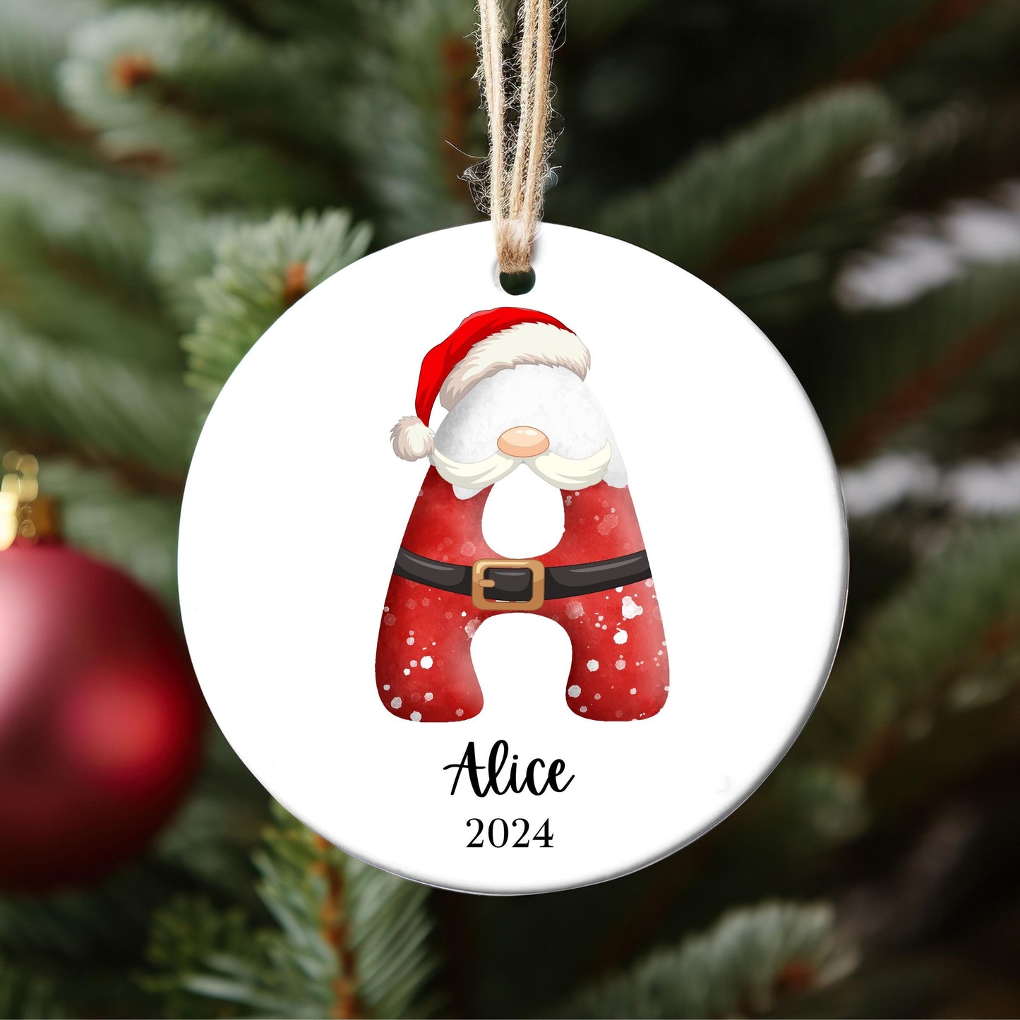 Name Personalized Ornament | Christmas Ornament | Monogram Ornament | Christmas Gift | Gift for Him | Letter Name Ornament