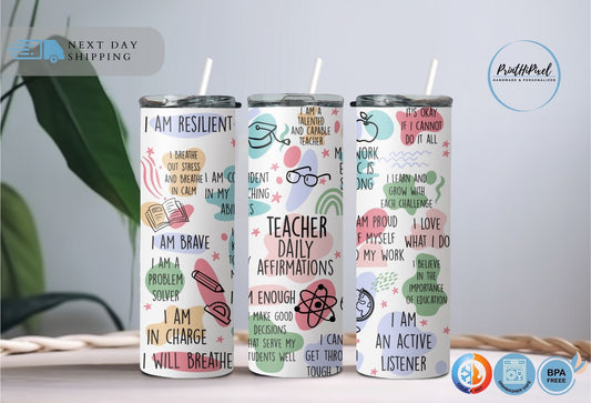 Nurse Appreciation Tumbler, Personalized Nurse Tumbler with Straw, Custom Tumbler, Nurse Affirmations, Nicu Nurse, Oncology Nurse,Nurse Gift