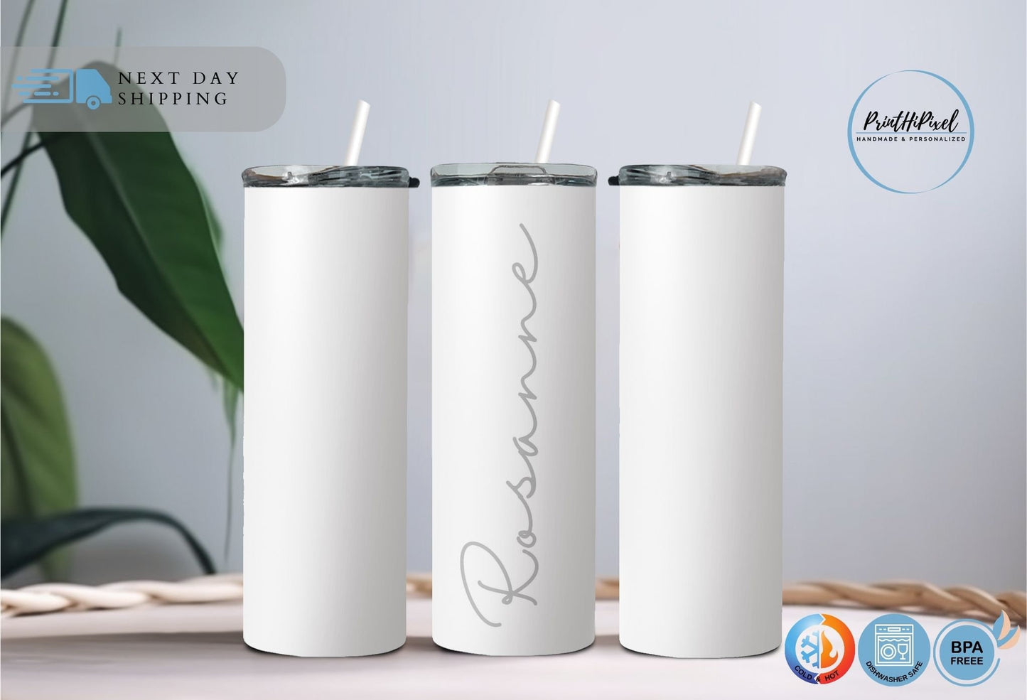 Personalized Name Tumbler with Straw and Lid, Custom Laser Engraved Bridesmaid Proposal Gift, Bridesmaid Gifts, Bachelorette Party