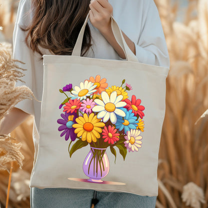 Personalized Name Tote Bags, Artistic Selection Unique Tote Bag Design,  Crafted Trendy Summer Spring Canvas Tote Bag