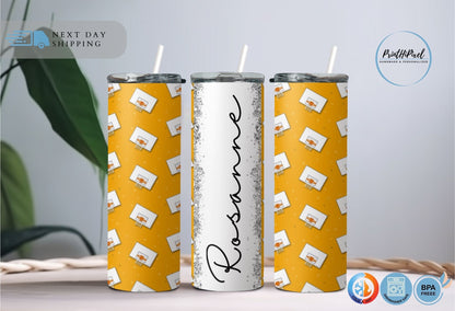 Personalized Name Basketball Tumbler, Custom Basketball Coach Tumbler, Basketball Mom Glitter Tumbler, Basketball Award, Sports Tumbler