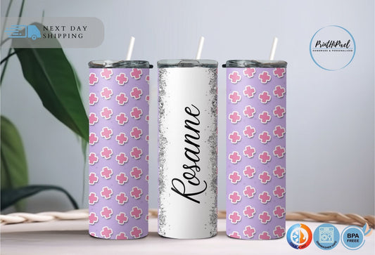 Personalized Name Nurse Tumbler, Nurse Appreciation Tumbler, Nurse Affirmations, Nicu Nurse, Oncology Nurse, Nurse Gift, Glitter Tumbler