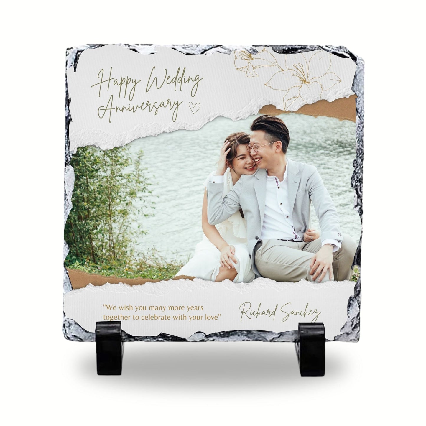 Photo slate gift, photo rock slate gift, Customized Photo slate, Mother's day, Father's day, Birthdays, Wedding gift, Picture Rock slate.