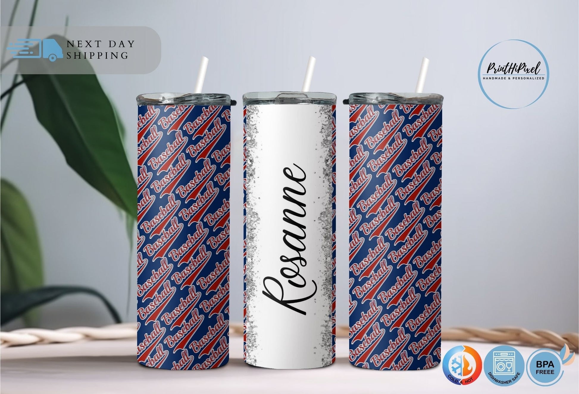 Personalized Name Baseball Tumbler, Custom Baseball Coach Gift Tumbler, Baseball Mom Glitter Tumbler, Baseball Jersey Tumbler,Sports Tumbler